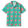 UNIJAMES COLORFUL NEON TURTLE HAWAIIAN SHIRT