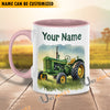 Uni Tractor Personalized Name Two Tone Mug