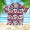 UNIJAMES COCONUT TREES FLOWER PARROT HAWAIIAN SHIRT