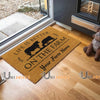 Uni Angus Life Is Better On The Farm Custom Name Coir Doormat