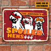 Personalized  Silkies Chicken Attention Customized Classic Metal Signs