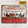 Personalized Chicken Coop God Says Customized Classic Metal Signs