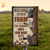uni Personalized Name Murray Greys Cattle Welcome to our farm All Printed 3D Metal Sign