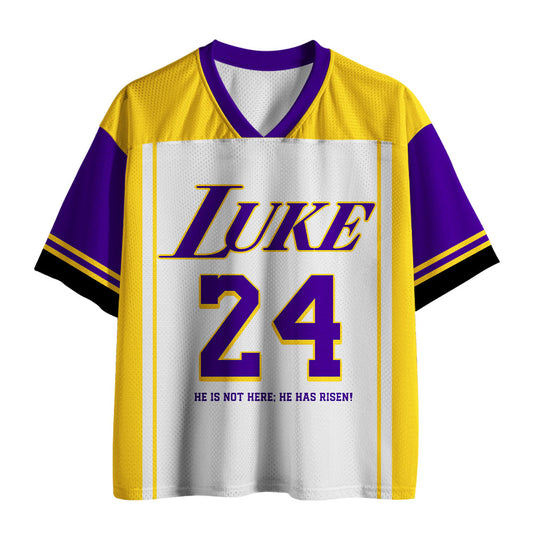 UniJames Luke 24 He Is Risen Christian Mesh Jersey
