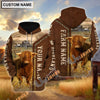 Uni Highland Personalized Name, Farm Name 3D Hoodie