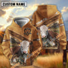 Uni Personalized Name Farm Hereford Cattle Hoodie