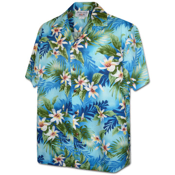 Uni Sky Bloom Hawaiian Shirt Aloha Shirt Short Sleeve Shirt Vacation Hawaiian Outdoor Vacation Hawaiian Shirt