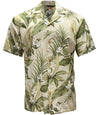 Uni White Ginger Khaki Hawaiian Shirt Aloha Shirt Short Sleeve Shirt Vacation Hawaiian Outdoor Vacation Hawaiian Shirt