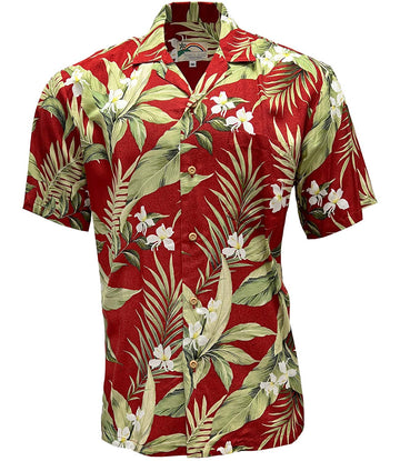 Uni White Ginger Red Hawaiian Shirt Aloha Shirt Short Sleeve Shirt Vacation Hawaiian Outdoor Vacation Hawaiian Shirt
