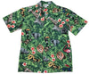 Uni Jungle Safari Green Hawaiian Shirt Aloha Shirt Short Sleeve Shirt Vacation Hawaiian Outdoor Vacation Hawaiian Shirt