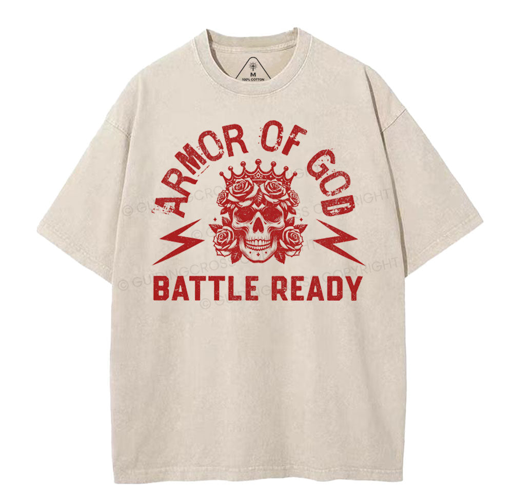 Armor Of God Christian Washed TShirt  