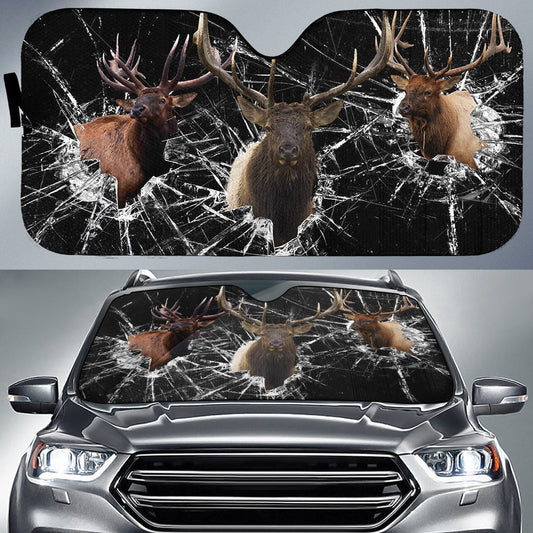 Uni Elk Broken Glasses 3D Sun Shade