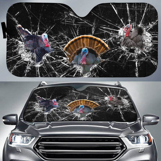 Uni Turkey Broken Glasses 3D Sun Shade