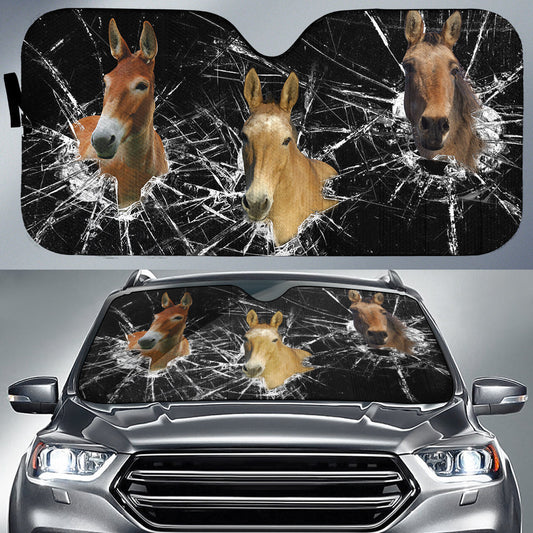 Uni Mule Broken Glasses 3D Sun Shade