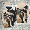 Uni Brahman Black White Custom Name 3D Hoodie