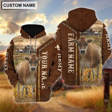 Uni Jersey Personalized Name, Farm Name 3D Hoodie