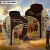 Uni Personalized Name Red Angus Live Like Someone Left The Gate 3D Shirt