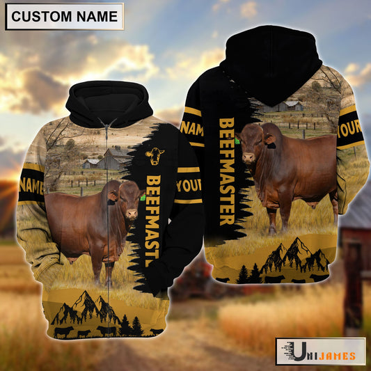 Uni Beefmaster Happy Life Farm Personalized 3D Hoodie