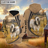 Uni Brahman Grey Farming Personalized Name Hoodie