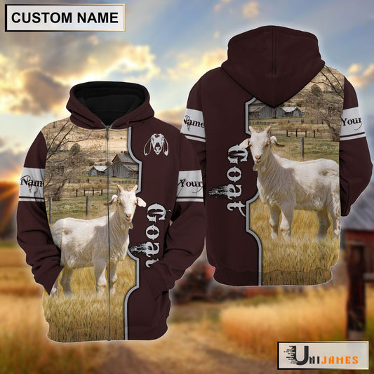 Uni Goat Beautiful Farm Personalized Hoodie