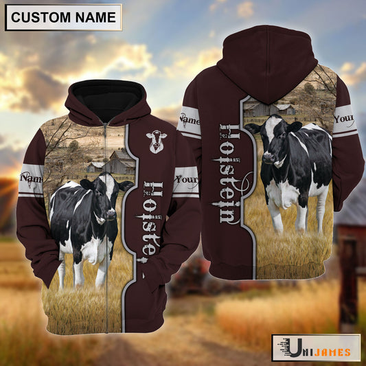 Uni Holstein Beautiful Farm Personalized Hoodie