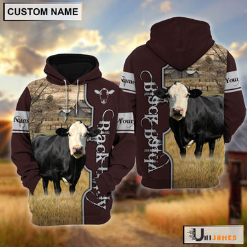 Uni Black Baldy Beautiful Farm Personalized Hoodie