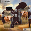 Uni Texas Longhorn Beautiful Farm Personalized Hoodie