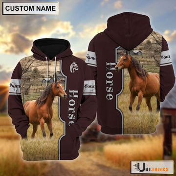 Uni Horse Beautiful Farm Personalized Hoodie