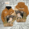 Uni Brahman Cattle Personalized Name Farming Life 3D Hoodie