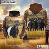 Uni Belted Galloway Brown Sleeve Personalized Hoodie