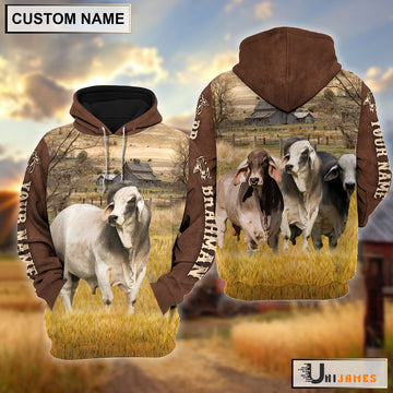 Uni Brahman Brown Sleeve Personalized Hoodie