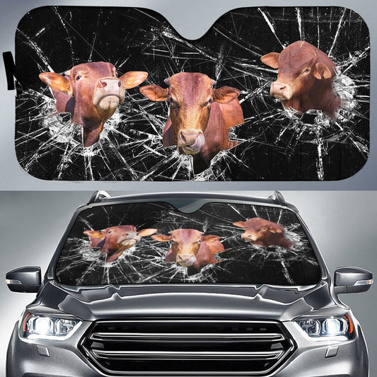 Uni Beefmaster Broken Glasses 3D Sun Shade