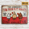 Personalized Chicken Nuggets Come Customized Classic Metal Signs