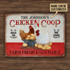 Personalized Chicken Grass Fed Free Range Customized Classic Metal Signs