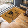 Uni Highland Life Is Better On The Farm Custom Name Coir Doormat