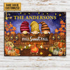 Autumn Gnomes Fall Sweet Fall Custom Classic Metal Signs, Yard Sign, Fall Gift, Fall Decor