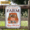 Autumn Farm Happy Harvest Happy Fall, Fall Season, Farmhouse, Outdoor Farm Decor, Custom Classic Metal Signs - Decor from [store] by uni - donkey, farm, goat, Kopy, metal signs, Metal_ Sign, metal_sign, pig, sheep