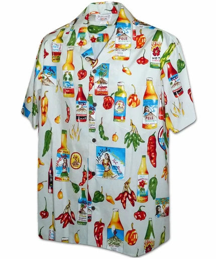 Uni Feel the Burn Cream Hawaiian Shirt Aloha Shirt Short Sleeve Shirt Vacation Hawaiian Outdoor Vacation Hawaiian Shirt