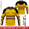 Uni Customized Name And Text Heavy Equipment Uniform 3D Hoodie