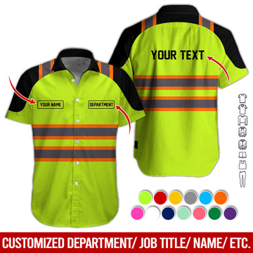 Uni Customized Name And Text Heavy Equipment Uniform 3D Shirt