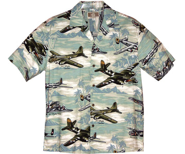 Uni Fight or Flight Green Hawaiian Shirt Aloha Shirt Short Sleeve Shirt Vacation Hawaiian Outdoor Vacation Hawaiian Shirt