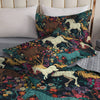 Uni All Season Quilt 3-Piece Set Horse Flower