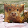 Cute Highland Cow Quilted Pillow Case NCU0TH2895