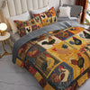 Uni All Season Quilt 3-Piece Set Country Farm Chicken