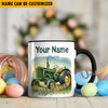 Uni Tractor Personalized Name Two Tone Mug