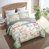 Uni All Season Quilt 3-Piece Set Chicken Springtime Hens