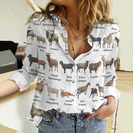 Unique Breeds Of Goat Casual Shirt