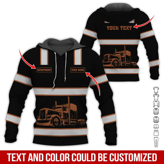 Uni Custom Name and Department Sienna Truck Uniform 3D Hoodie