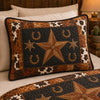 Bronco Star Quilted Bedding Pillow Case NCU0QD039