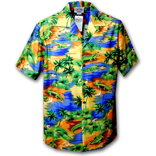 Uni Gator Zone Hawaiian Shirt Aloha Shirt Short Sleeve Shirt Vacation Hawaiian Outdoor Vacation Hawaiian Shirt